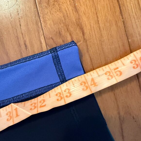 Women Wunder Train High-Rise Tight 25" Colour Block Black Blue Green Size 8 - Picture 9 of 10